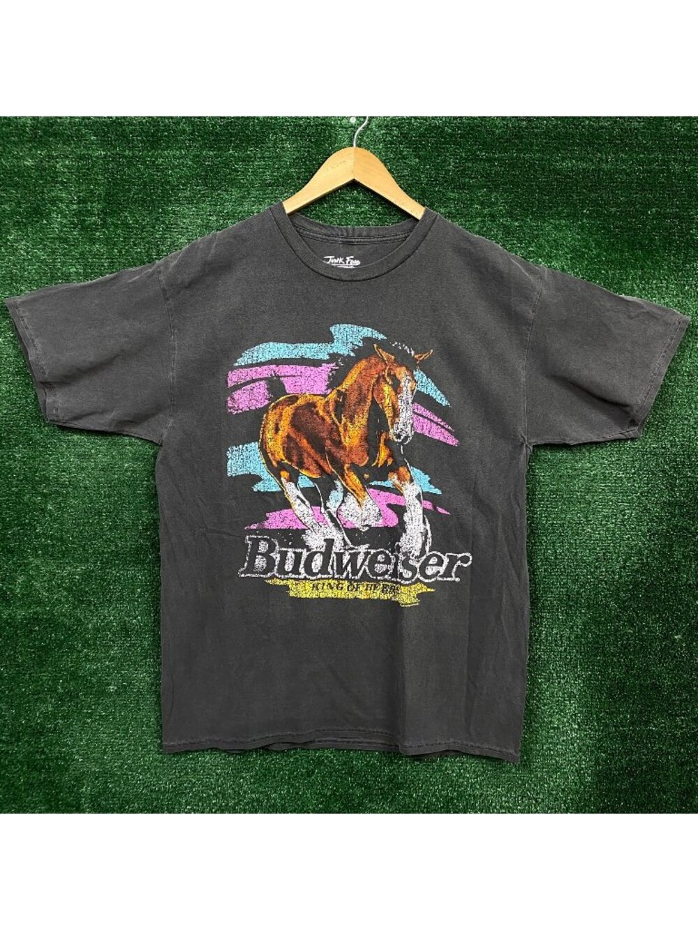 Junk Food Clothing x Budweiser Beer King of Beers T-Shirt Size Medium